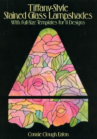 Image of TIFFANY-STYLE STAINED GLASS LAMPSHADES
